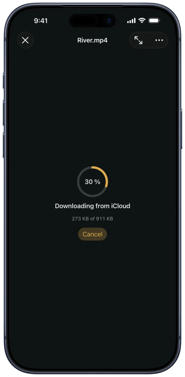 Videos download only when you open them — SilentBox