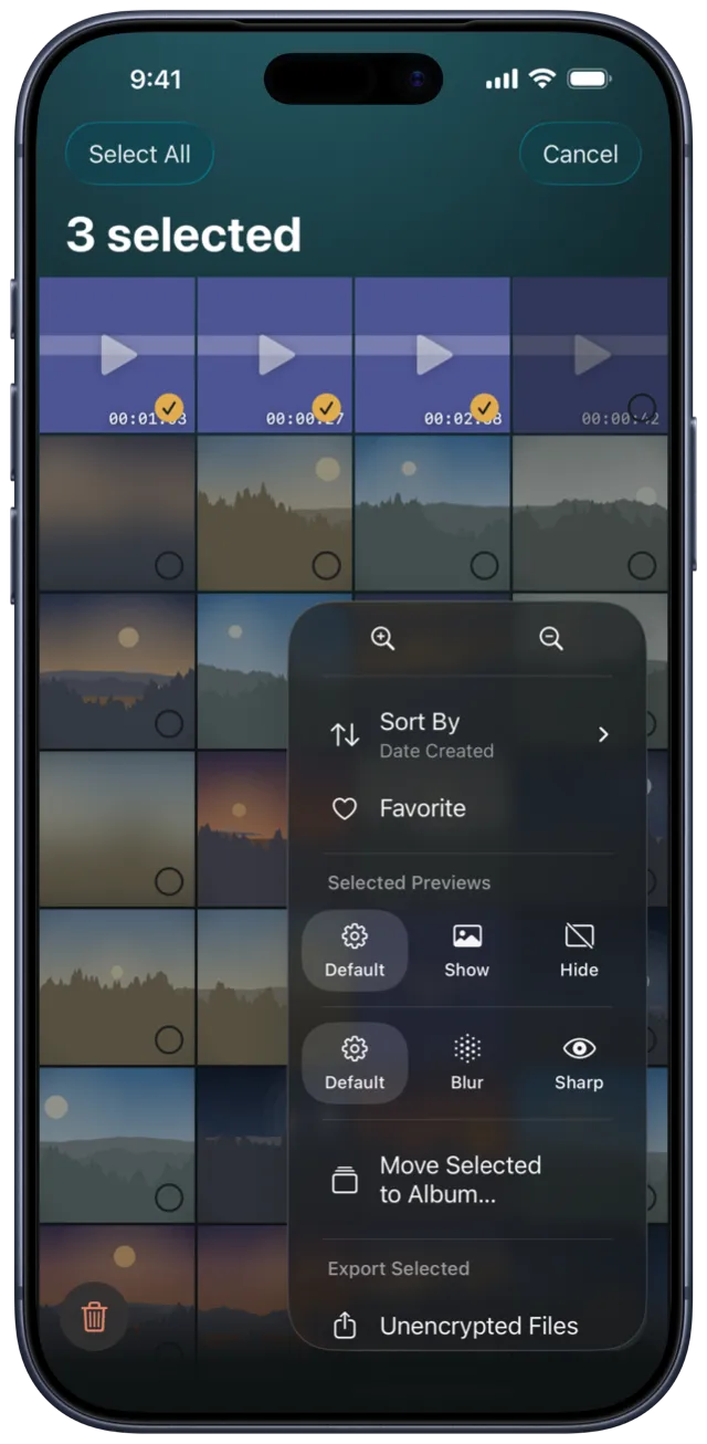 Hide or blur any preview, one by one — SilentBox