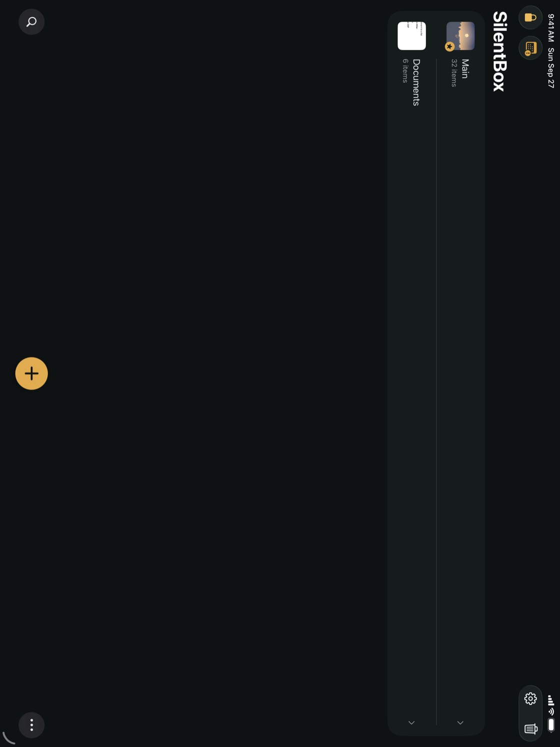 SilentBox on iPad