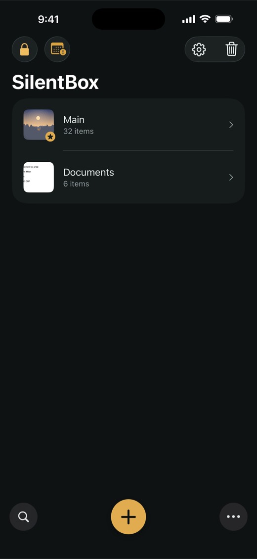 SilentBox on iPhone