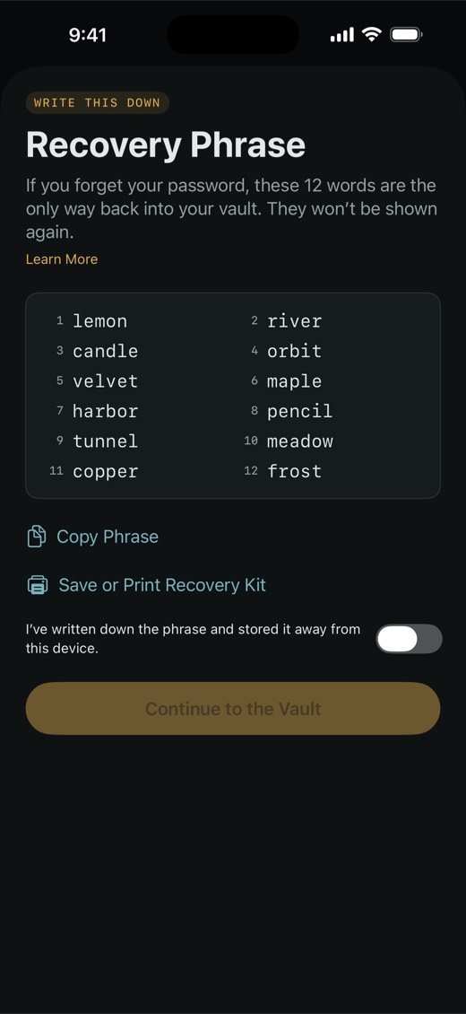 SilentBox on iPhone