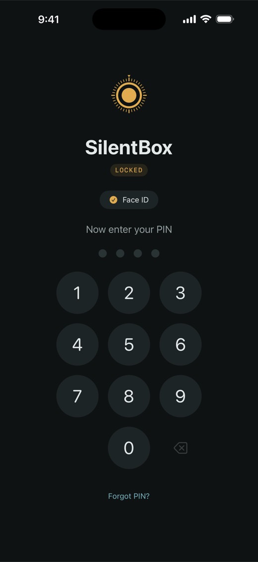SilentBox on iPhone